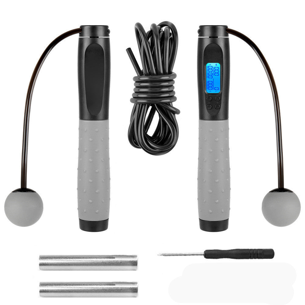 Smart electronic counting skipping rope